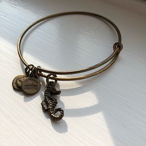 Alex and Ani Gold Seahorse Bracelet
